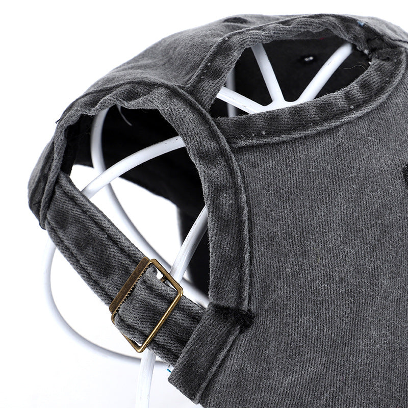 Women's Cotton Ponytail Baseball Cap