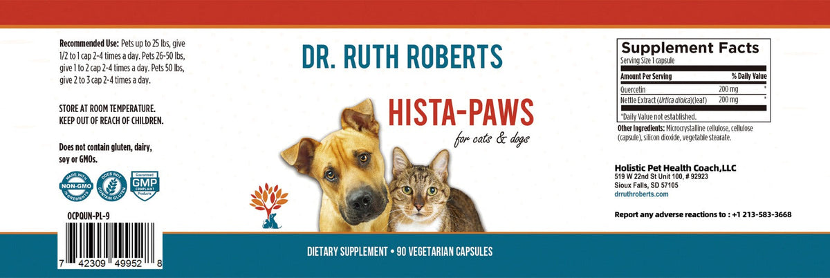 Hista Paws with Quercetin for Dogs and Cats