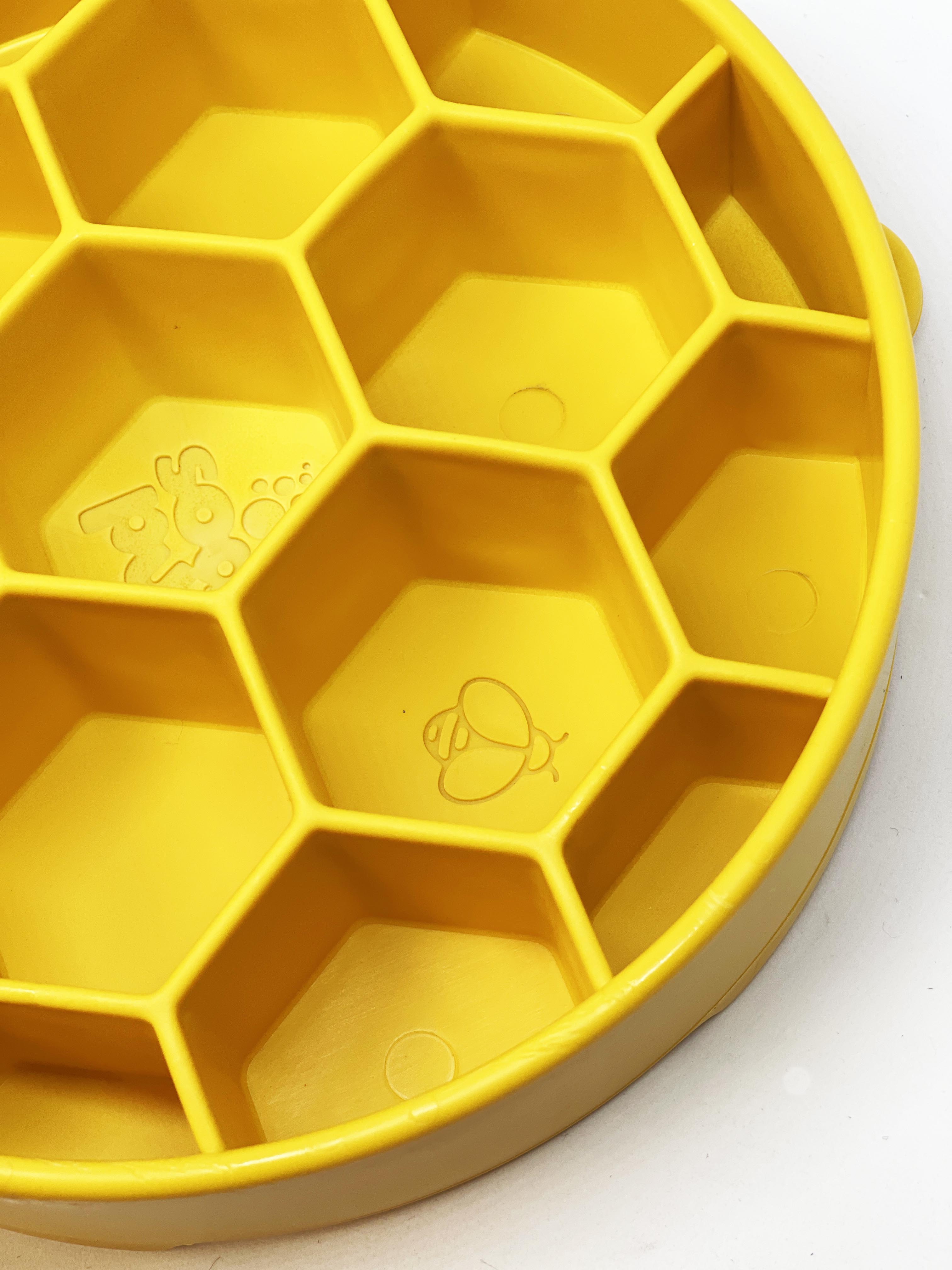 Honeycomb eBowl Deep Slow Feeder Dog Bowl for Enrichment | USA Made